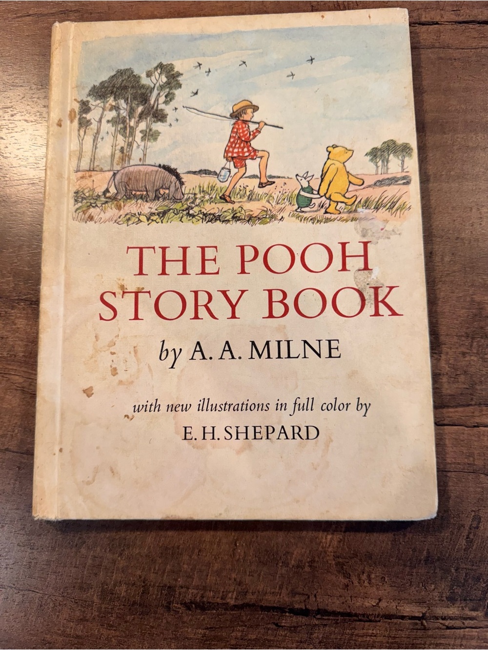 Vintage The Pooh Story Book A.A. Milne E.H. Shepard Illustrated Hardcover